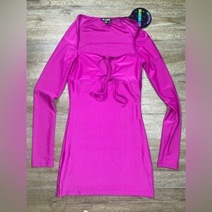 Dolls Kill Nylon/Spandex Bodycon Mini Dress Cutout Small